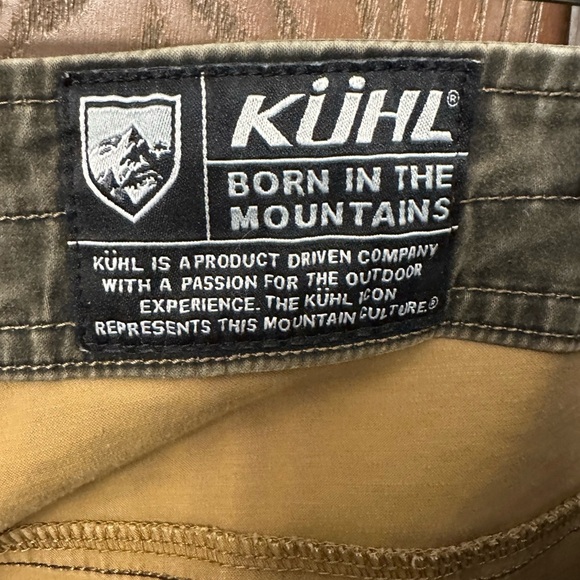 Kuhl Slackr Pants Men's 42x30 Green Straight Leg Vintage Patina Dye - Picture 4 of 13